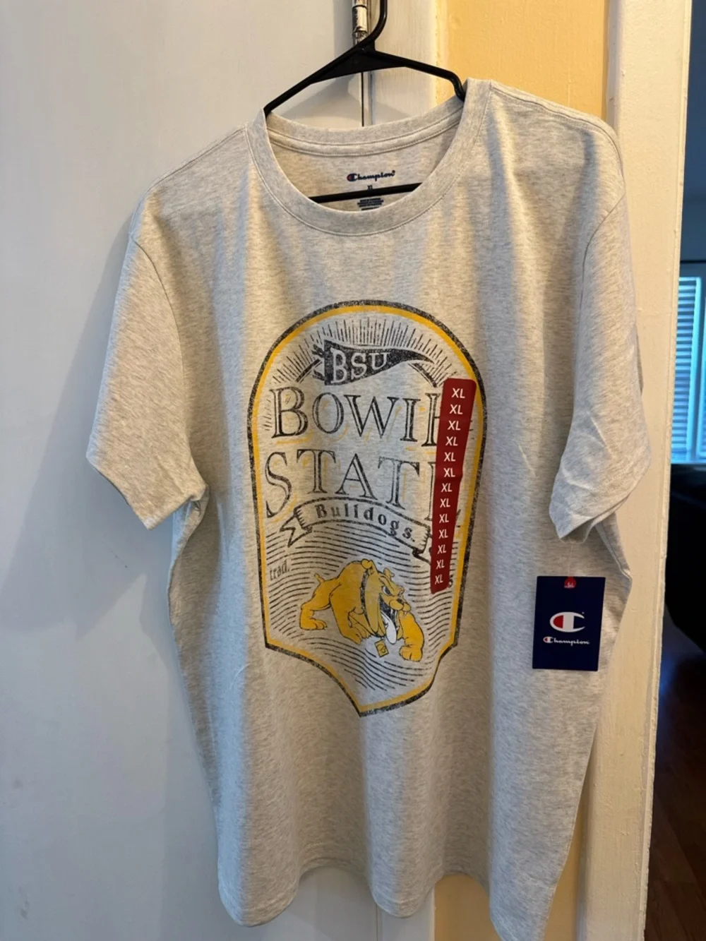 Champion Gray Bowl State Bulldogs Graphic Tee with Yellow Accent - Picture 2 of 6